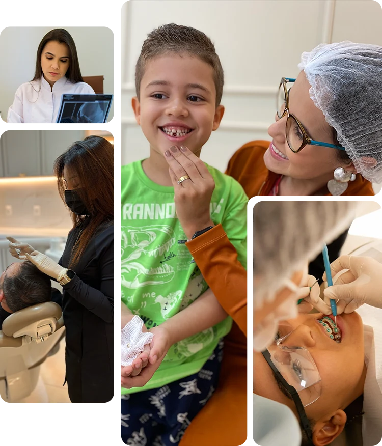 Fotos do atendimento odontológico na Idens Odontologia